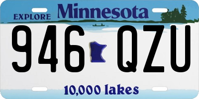 MN license plate 946QZU