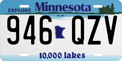 MN license plate 946QZV