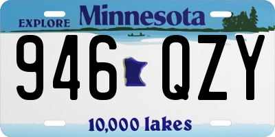 MN license plate 946QZY