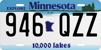 MN license plate 946QZZ