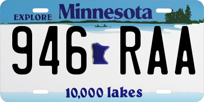 MN license plate 946RAA
