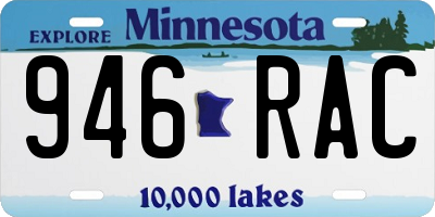 MN license plate 946RAC