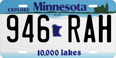 MN license plate 946RAH