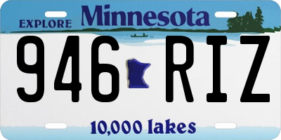 MN license plate 946RIZ