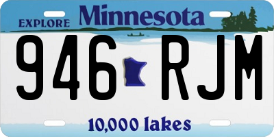 MN license plate 946RJM