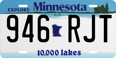 MN license plate 946RJT