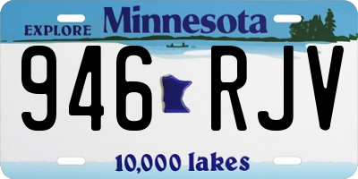 MN license plate 946RJV