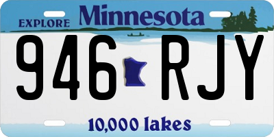 MN license plate 946RJY