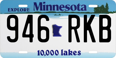MN license plate 946RKB