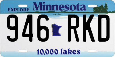 MN license plate 946RKD
