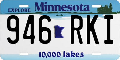 MN license plate 946RKI