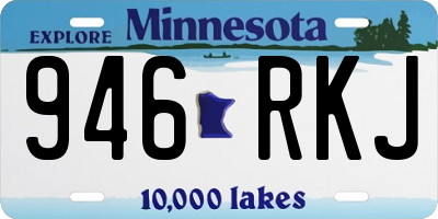MN license plate 946RKJ