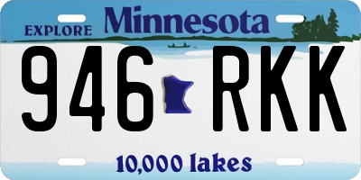 MN license plate 946RKK