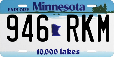 MN license plate 946RKM