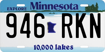 MN license plate 946RKN