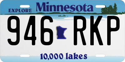 MN license plate 946RKP
