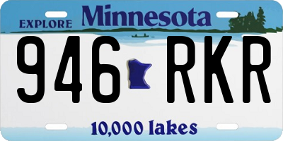 MN license plate 946RKR