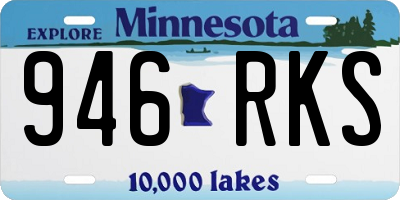 MN license plate 946RKS