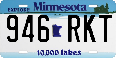 MN license plate 946RKT