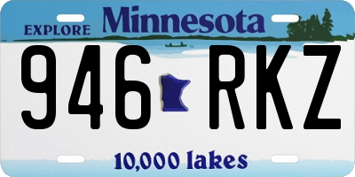MN license plate 946RKZ