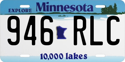 MN license plate 946RLC