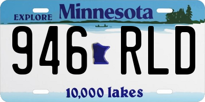MN license plate 946RLD