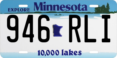 MN license plate 946RLI