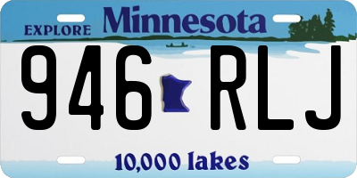 MN license plate 946RLJ