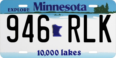 MN license plate 946RLK