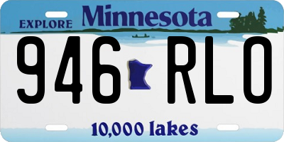 MN license plate 946RLO