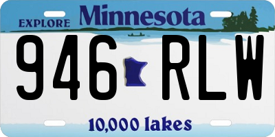 MN license plate 946RLW