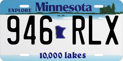 MN license plate 946RLX
