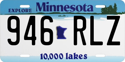 MN license plate 946RLZ