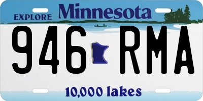 MN license plate 946RMA