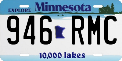 MN license plate 946RMC