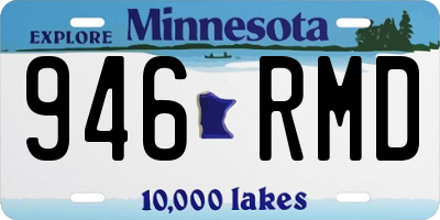 MN license plate 946RMD