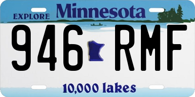 MN license plate 946RMF