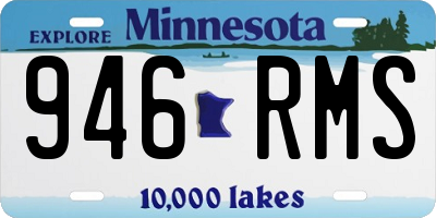 MN license plate 946RMS