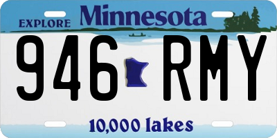 MN license plate 946RMY