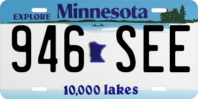MN license plate 946SEE