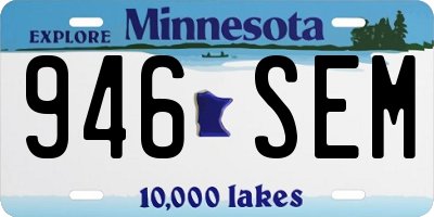 MN license plate 946SEM