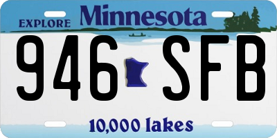 MN license plate 946SFB