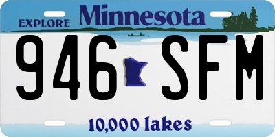 MN license plate 946SFM