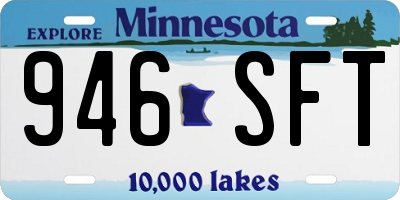 MN license plate 946SFT