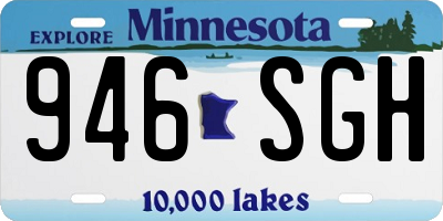 MN license plate 946SGH