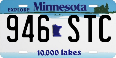 MN license plate 946STC