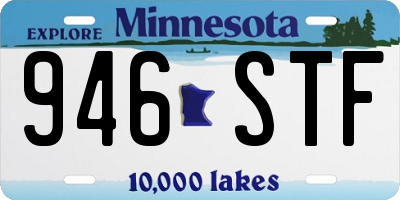 MN license plate 946STF