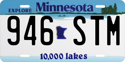 MN license plate 946STM