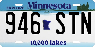 MN license plate 946STN