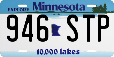 MN license plate 946STP